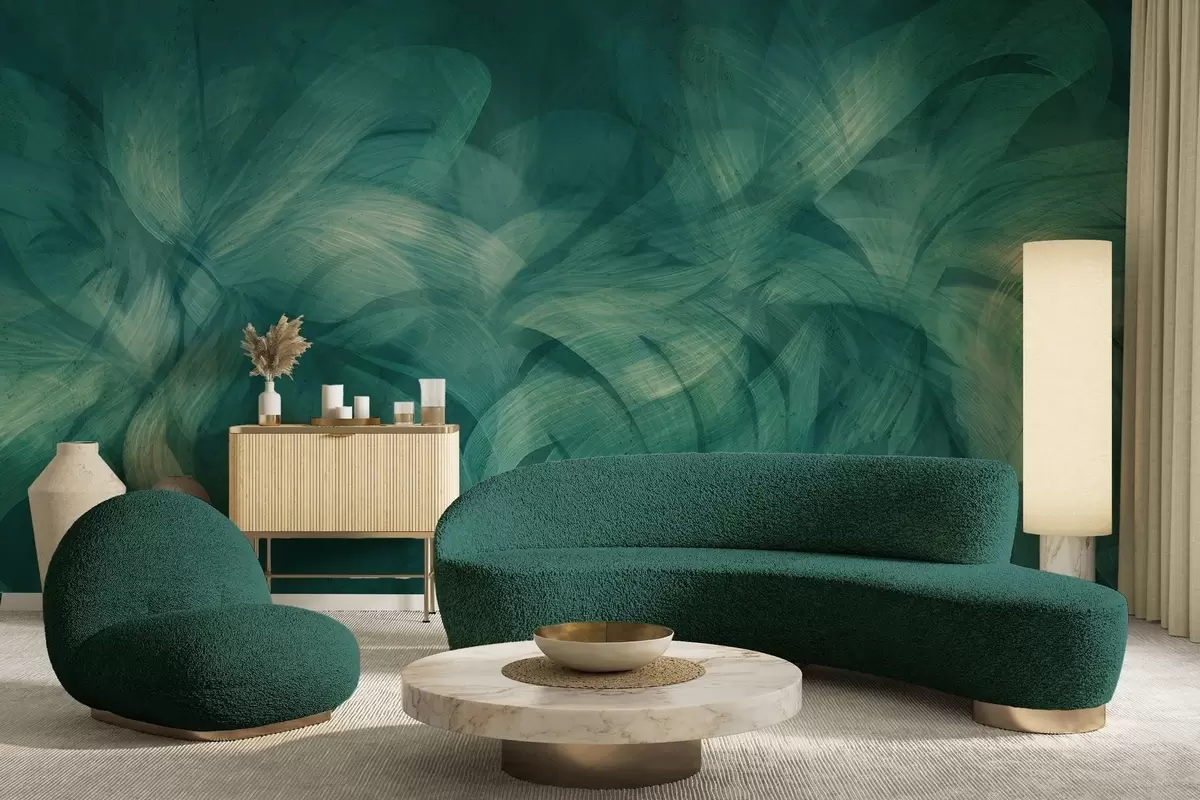 fototapeter Abstrakte bølger på en betonvæg w04668