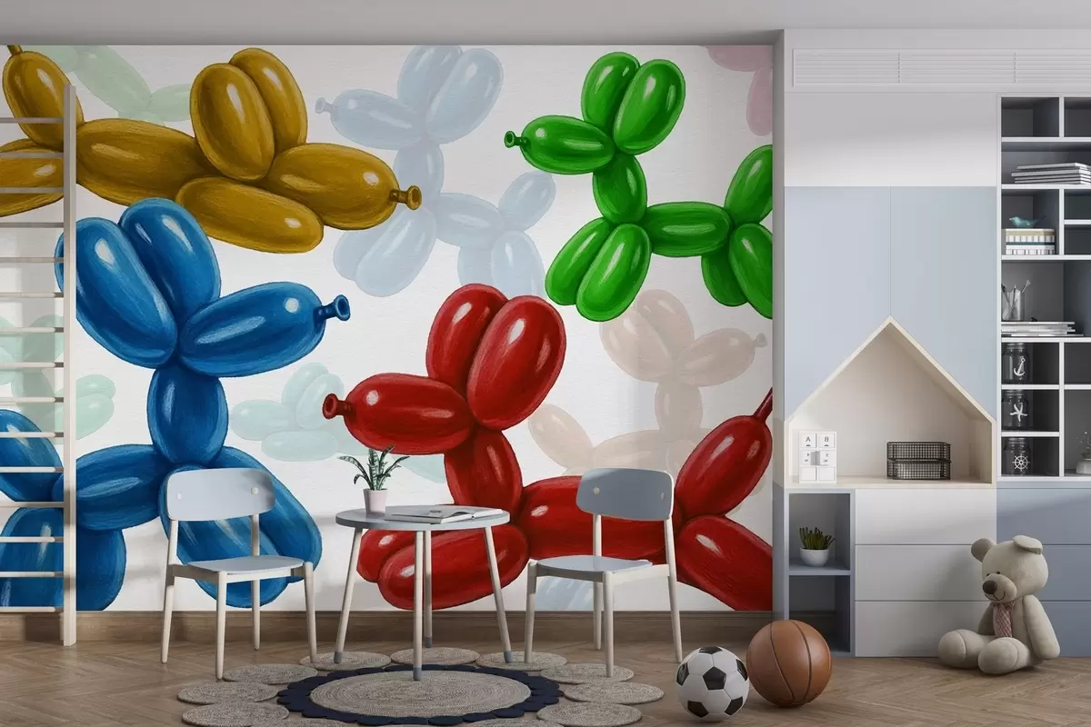 fototapeter Hundformede bolde w04675