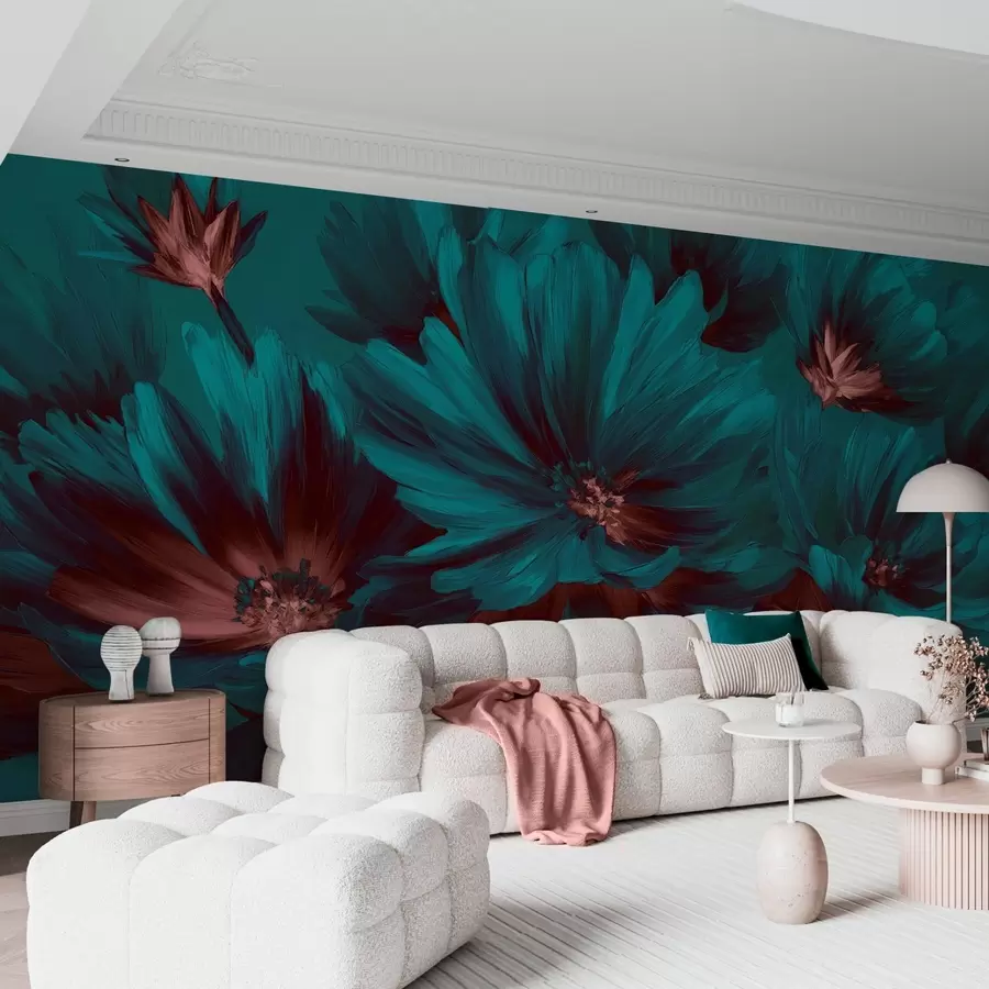 Fototapete Abstrakte Blumen w04670v3