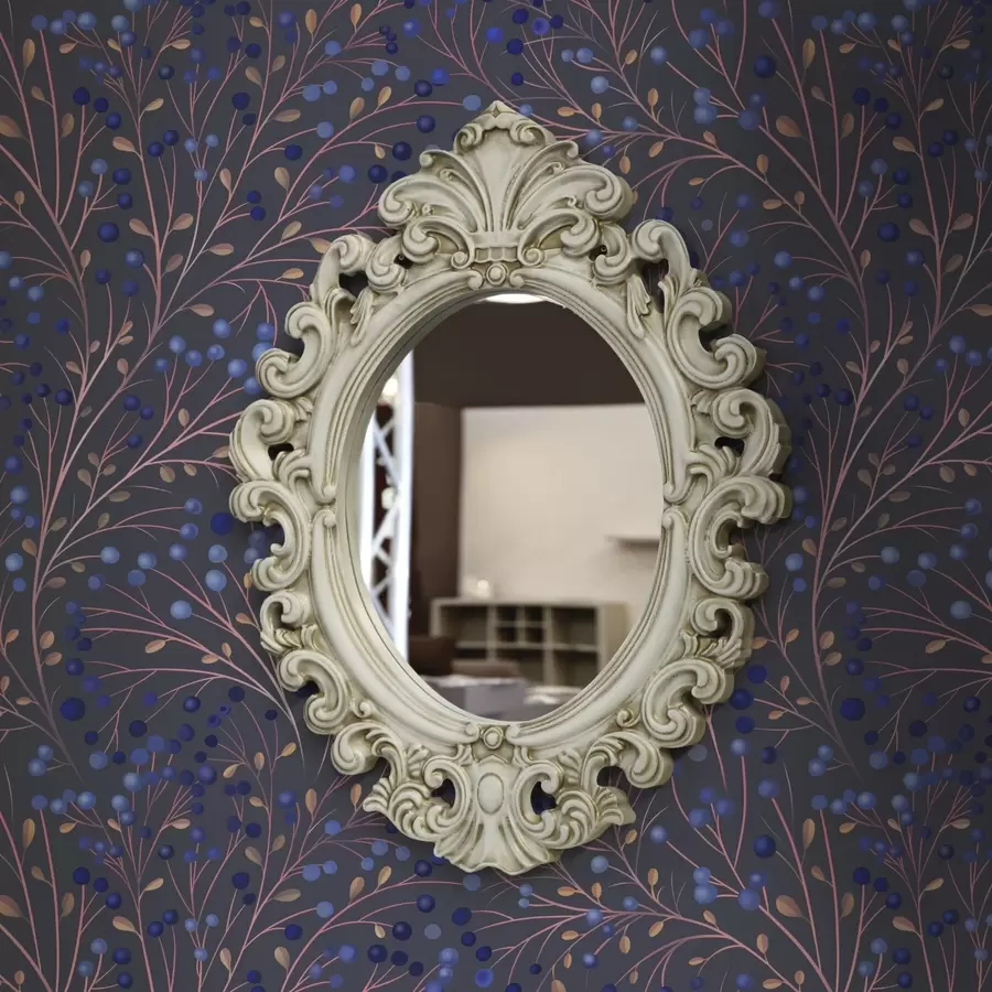 fototapeter Pinkbrune grene og blå bær på en grafitbaggrund a00787