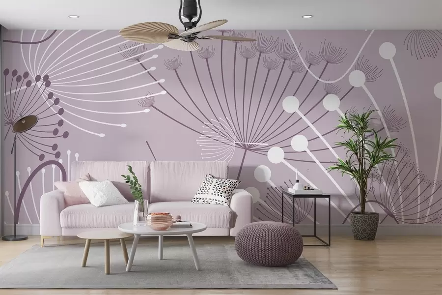 Fototapete Abstrakte Blumen w04702v2