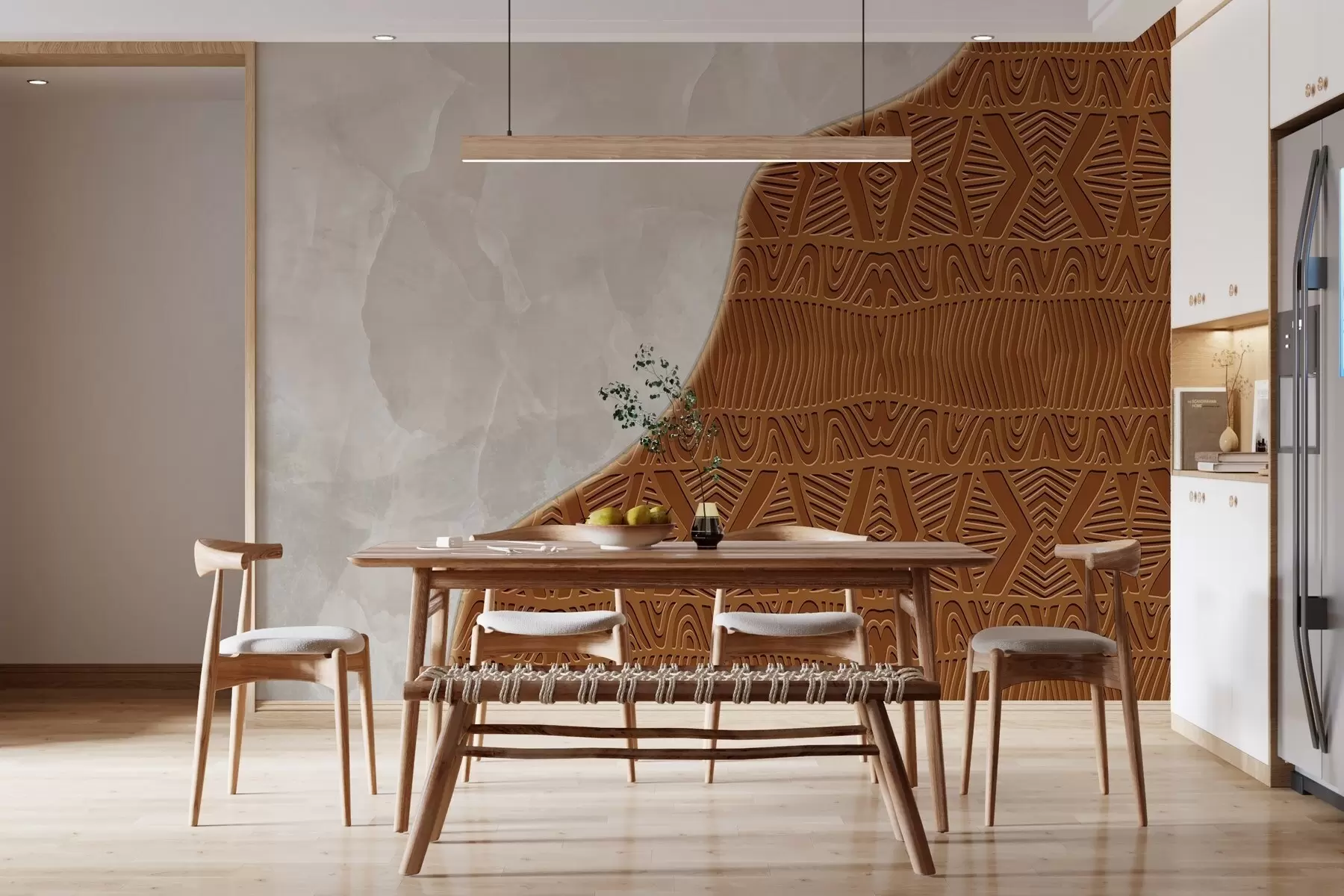 fototapeter Ornament og beton w04664