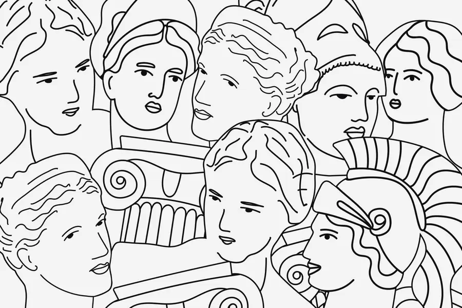 fototapeter Gamle ansigter w04728