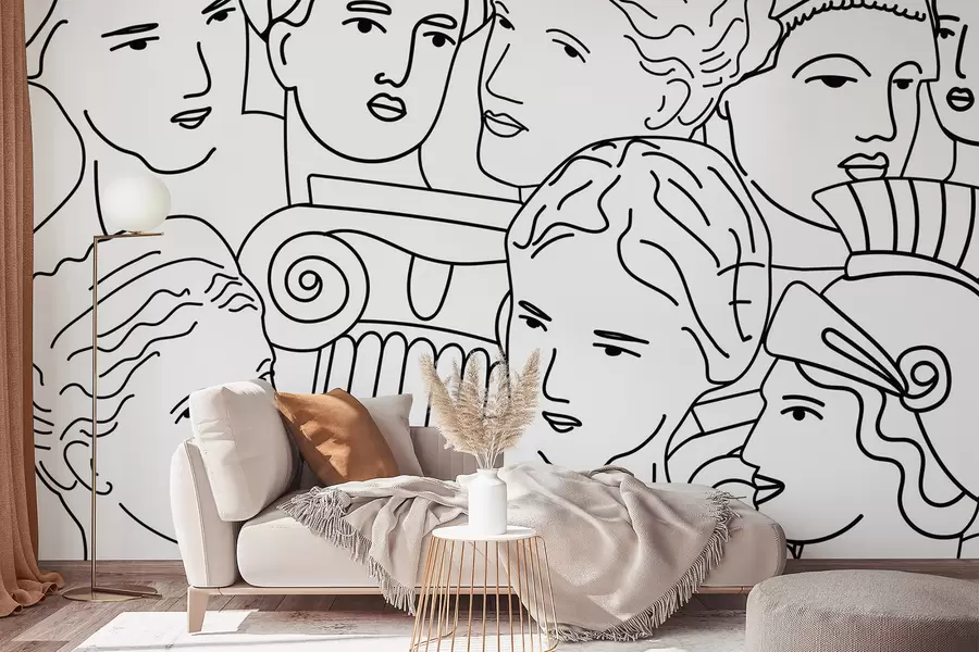 fototapeter Gamle ansigter w04728