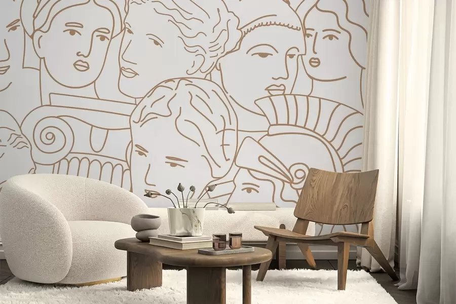 Murale Visages anciens w04728v1