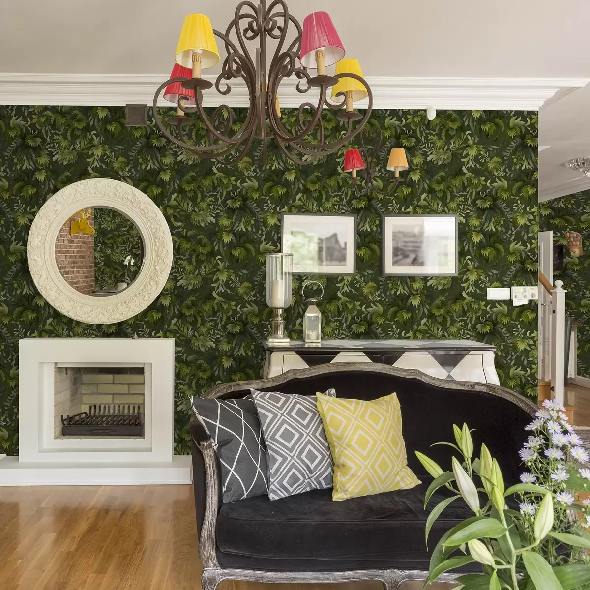 Baggrund Tæt grønt løv på mørkegrøn baggrund a00805