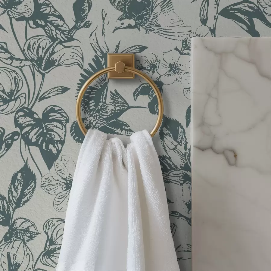 Fototapeter Monokromt blomsterornament med fugle a00737 køb DK - Uwalls.dk fototapeter Monokromt blomsterornament med fugle a00737