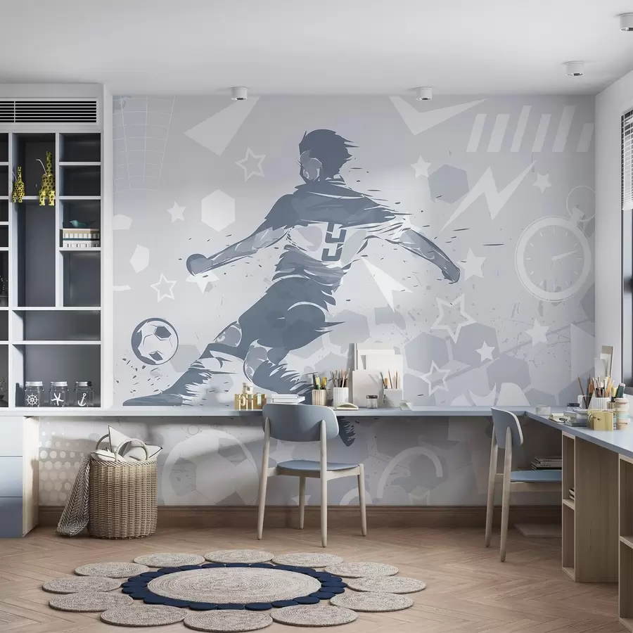 Murale Joueur de football, sport w04763v1