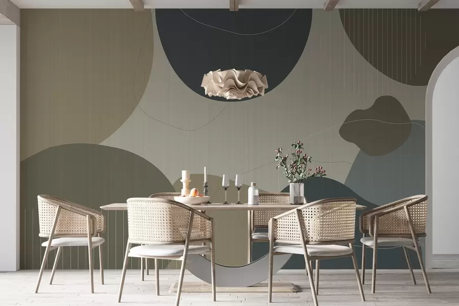 fototapeter Abstrakte cirkler w04759v2