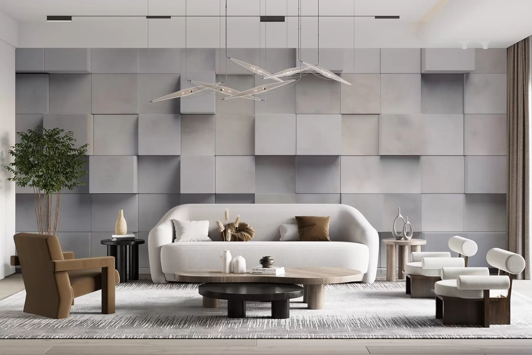 fototapeter Firkantede blokke w04806