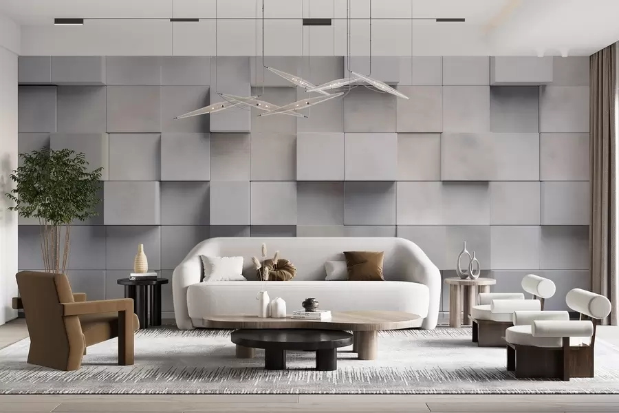 fototapeter Firkantede blokke w04806