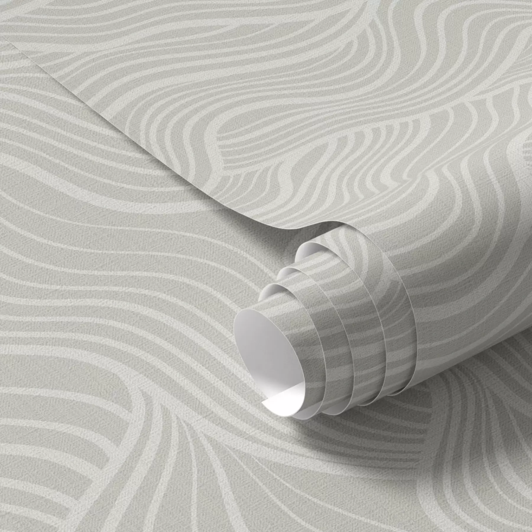 fototapeter Bølger på grå-olivengrøn baggrund med stofstruktur a00681