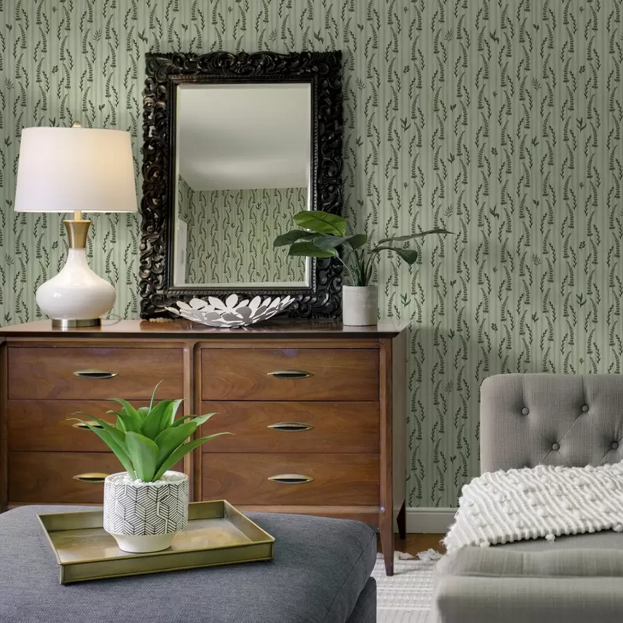 Fototapeter Tæt grønt græs og skud på mynte med striber a00819 køb DK - Uwalls.dk fototapeter Tæt grønt græs og skud på mynte med striber a00819