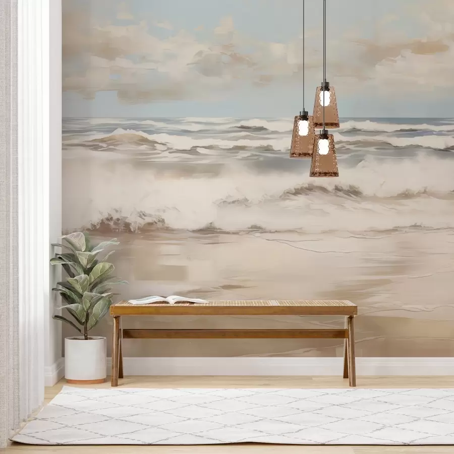 Fototapeter Pastel havlandskab w04836 køb DK - Uwalls.dk fototapeter Pastel havlandskab w04836