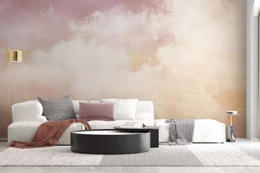 Murale Image abstraite de nuages dans un style loft w04841v1