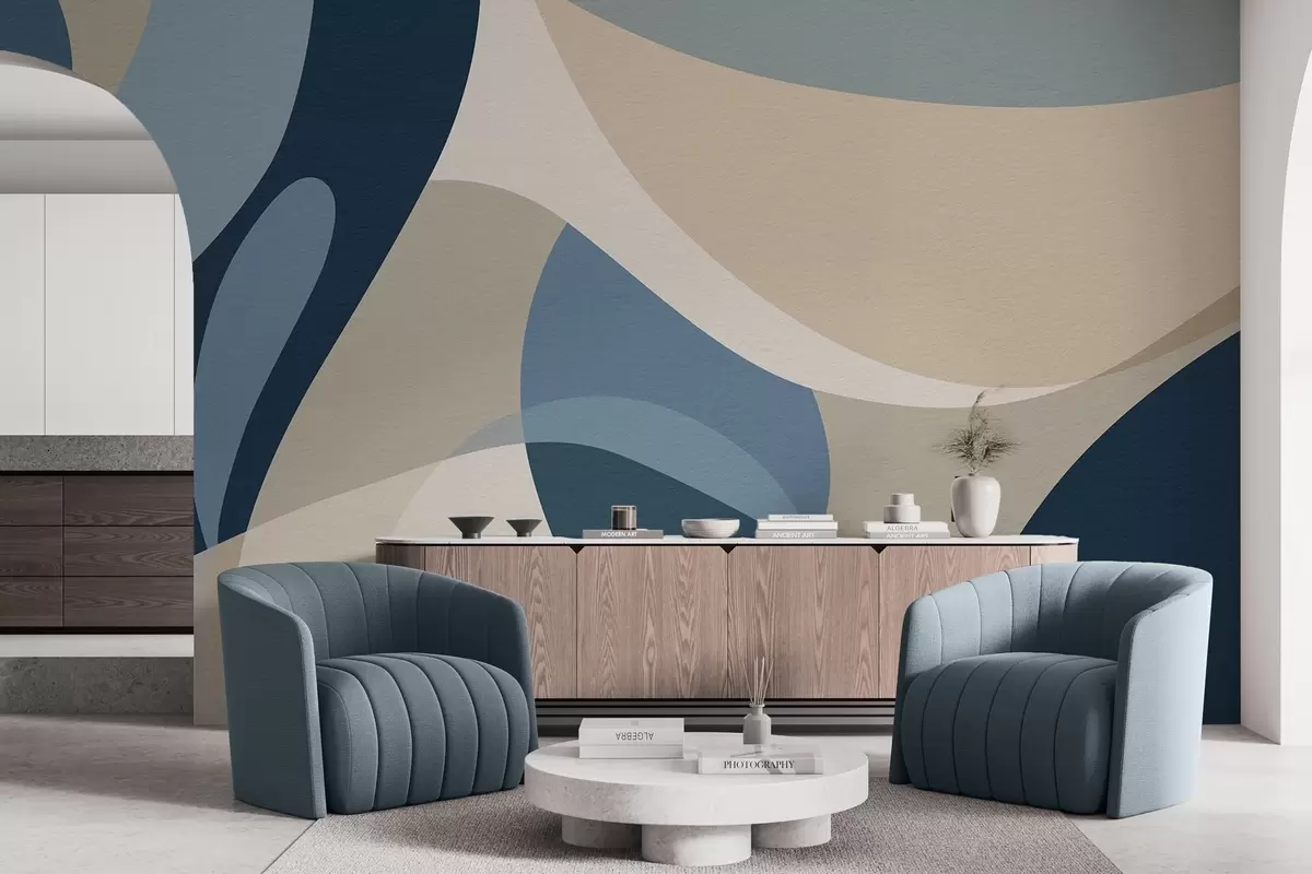 Murale Abstraction géométrique w04843