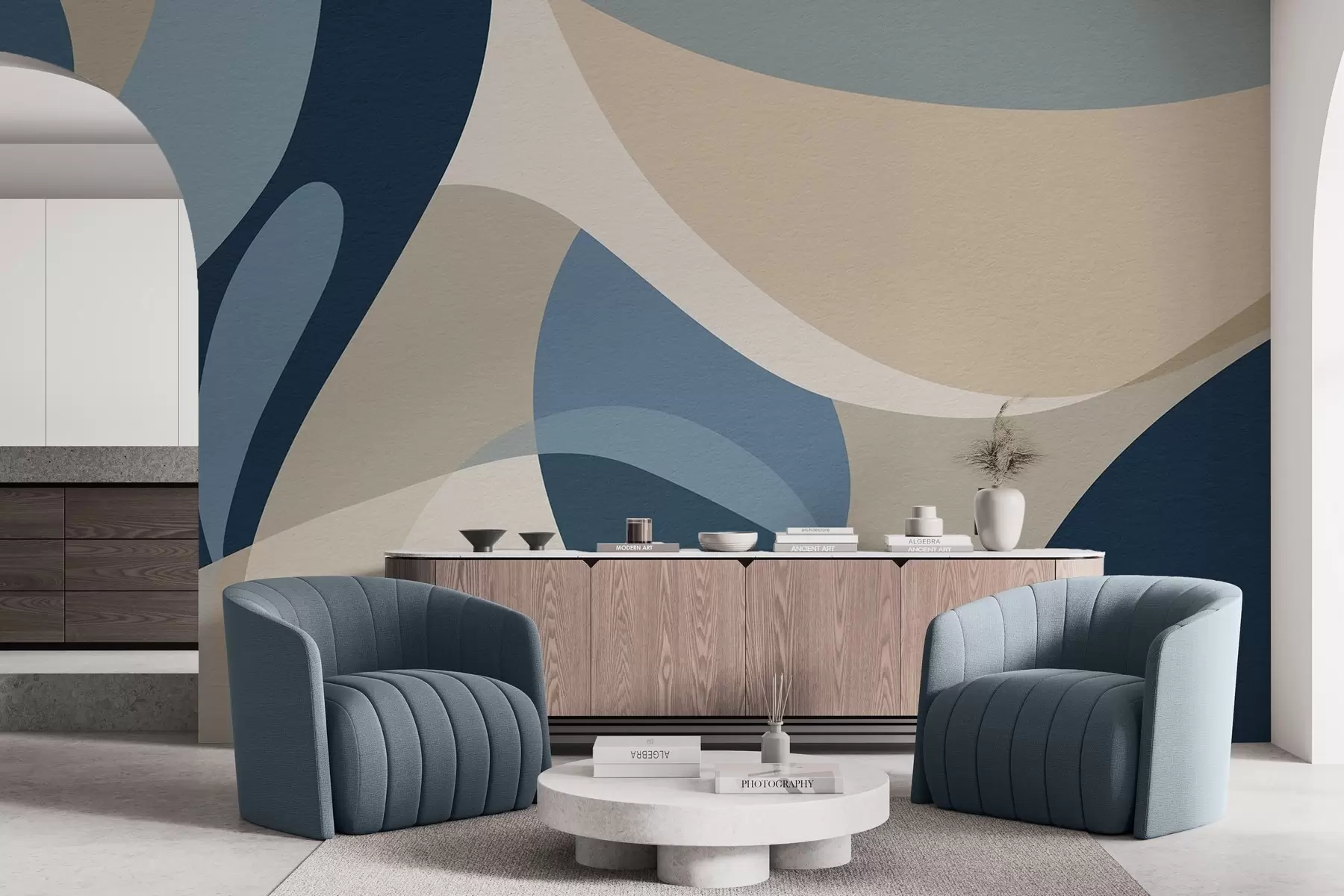 Murale Abstraction géométrique w04843