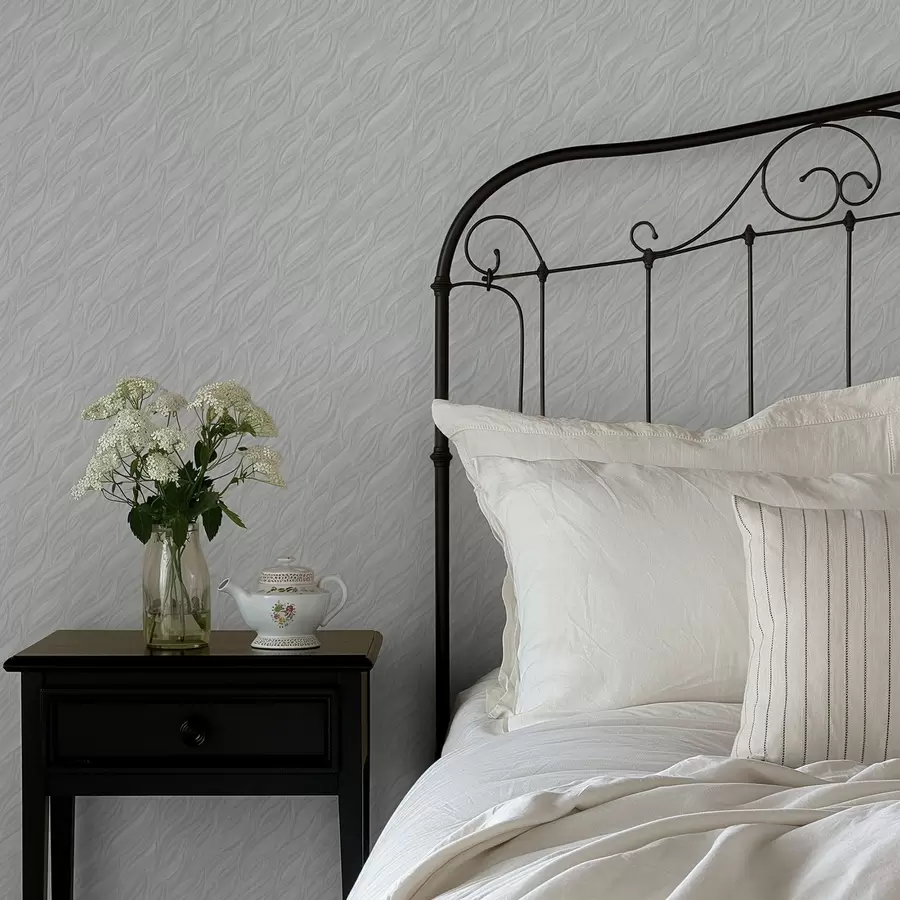 fototapeter Teksturerede børstebølger, lys mint a00688v2