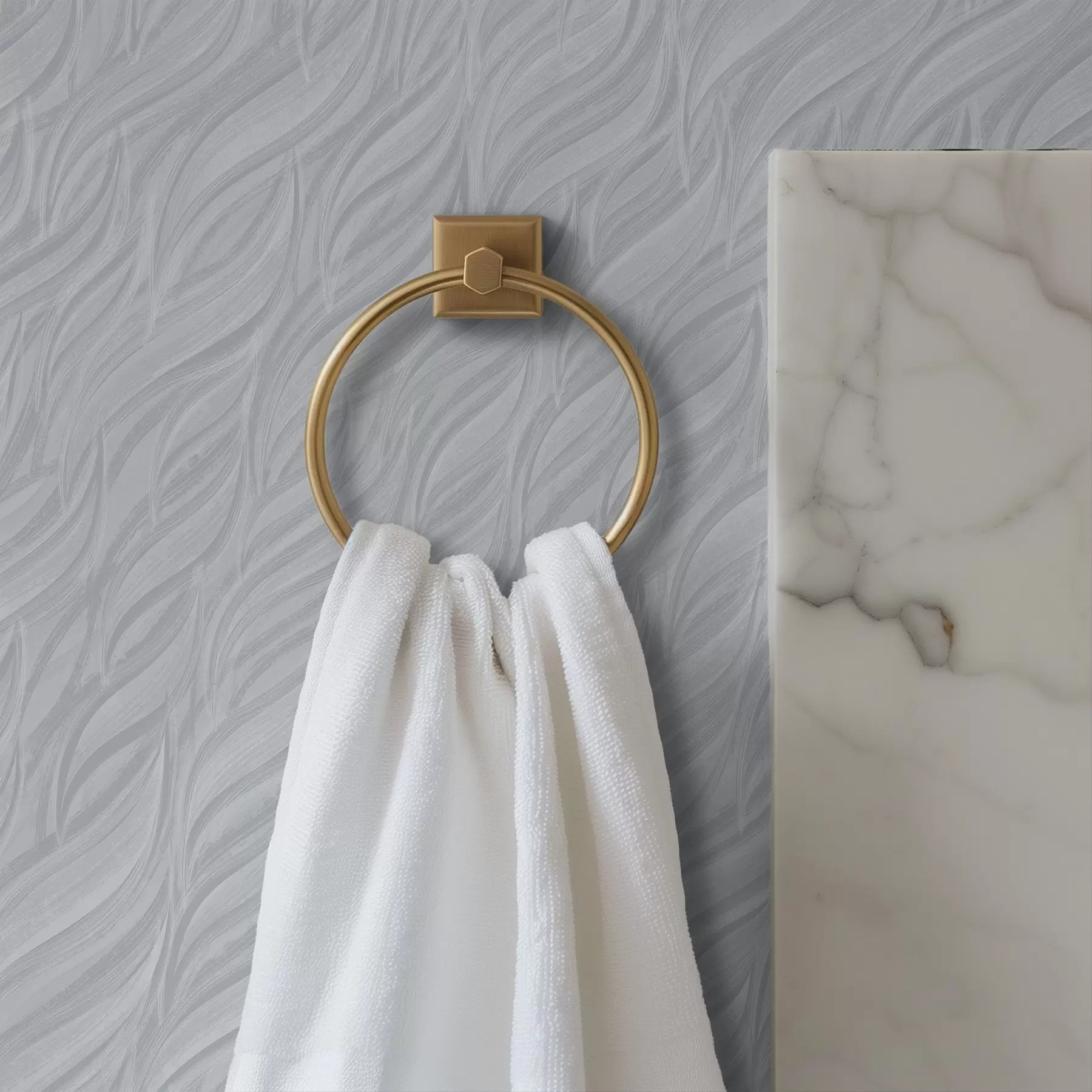 fototapeter Teksturerede børstebølger, kølig blågrå a00688v3