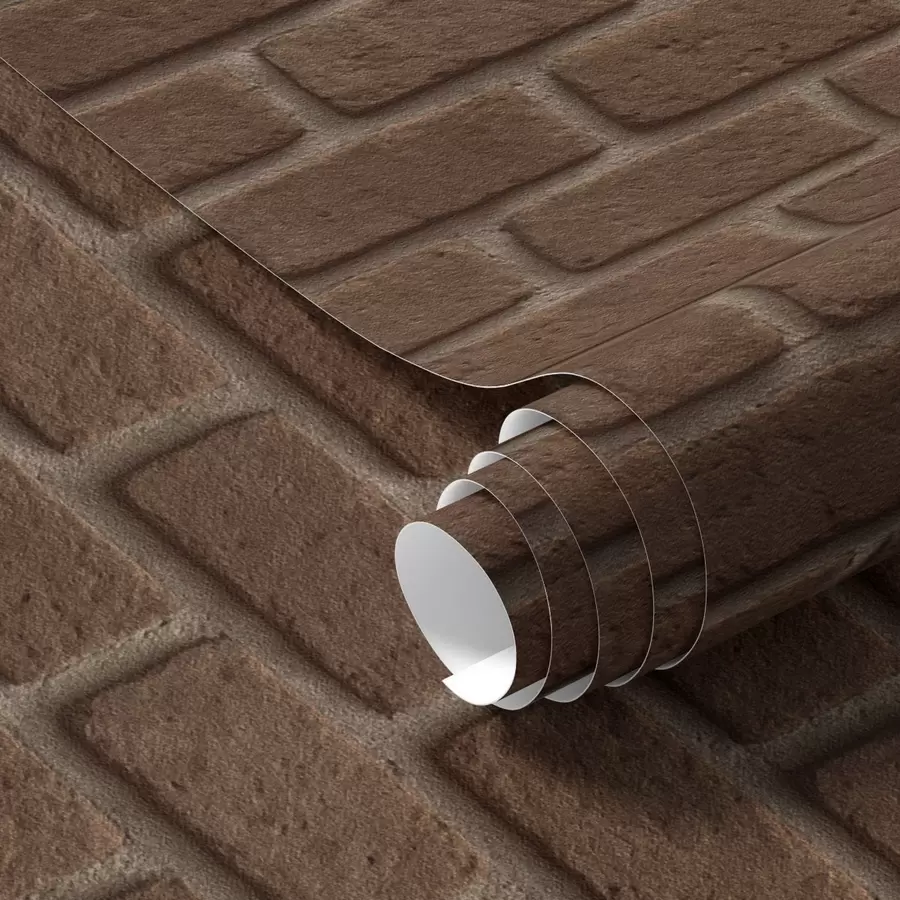 Murale Texture rustique de brique brune a00879
