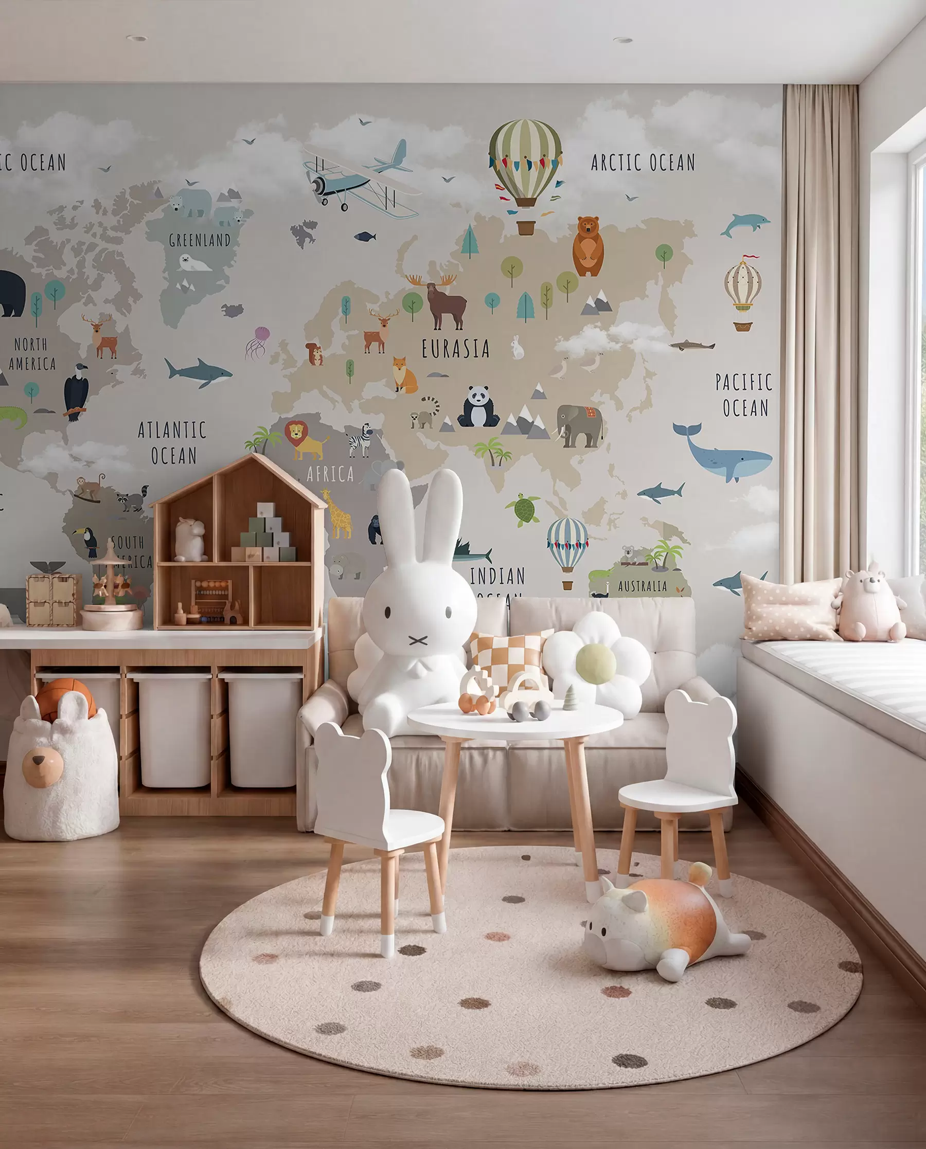 Fototapete Tieratlas auf Englisch c00002en