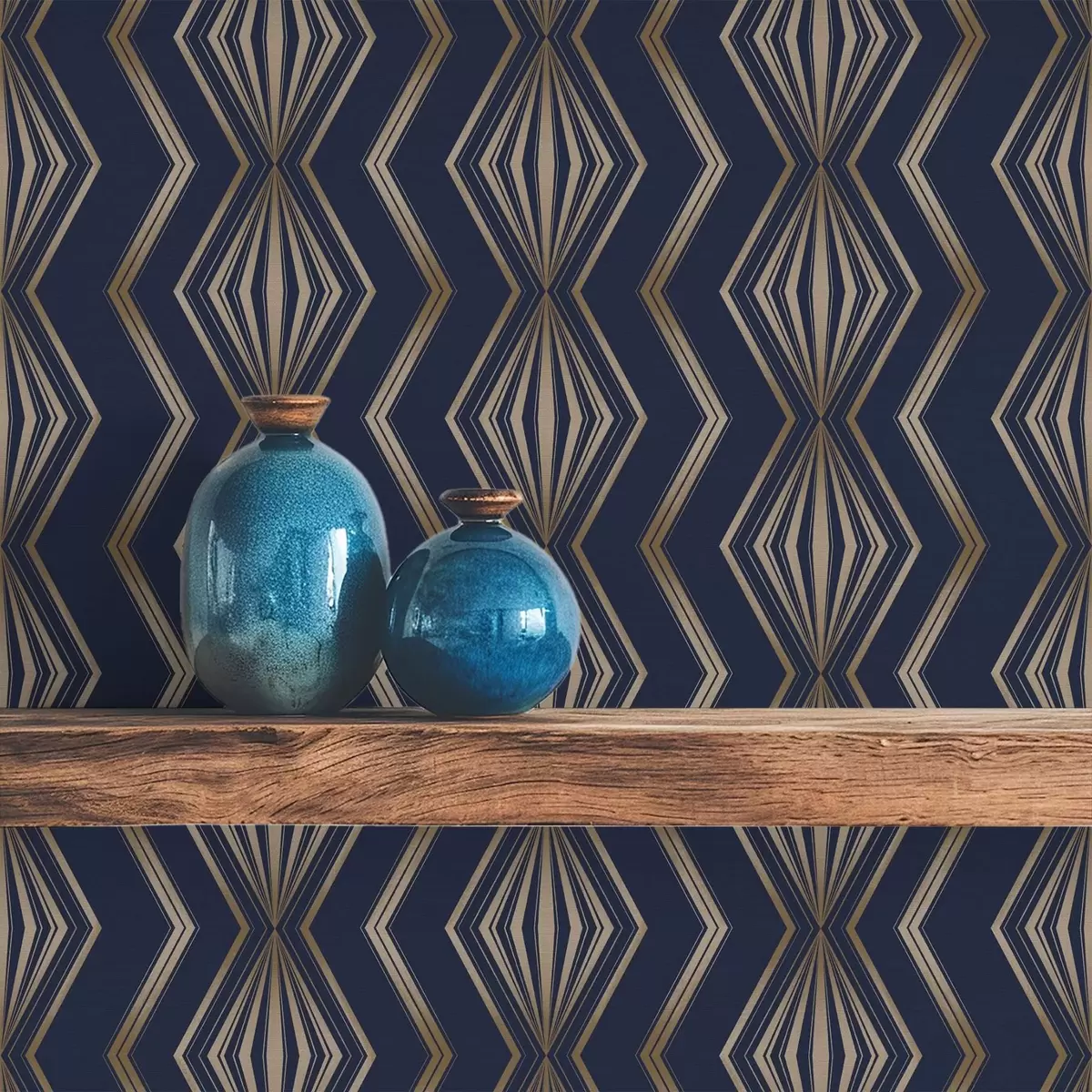 Baggrund Mørkeblå diamant geometrisk mønster a00973