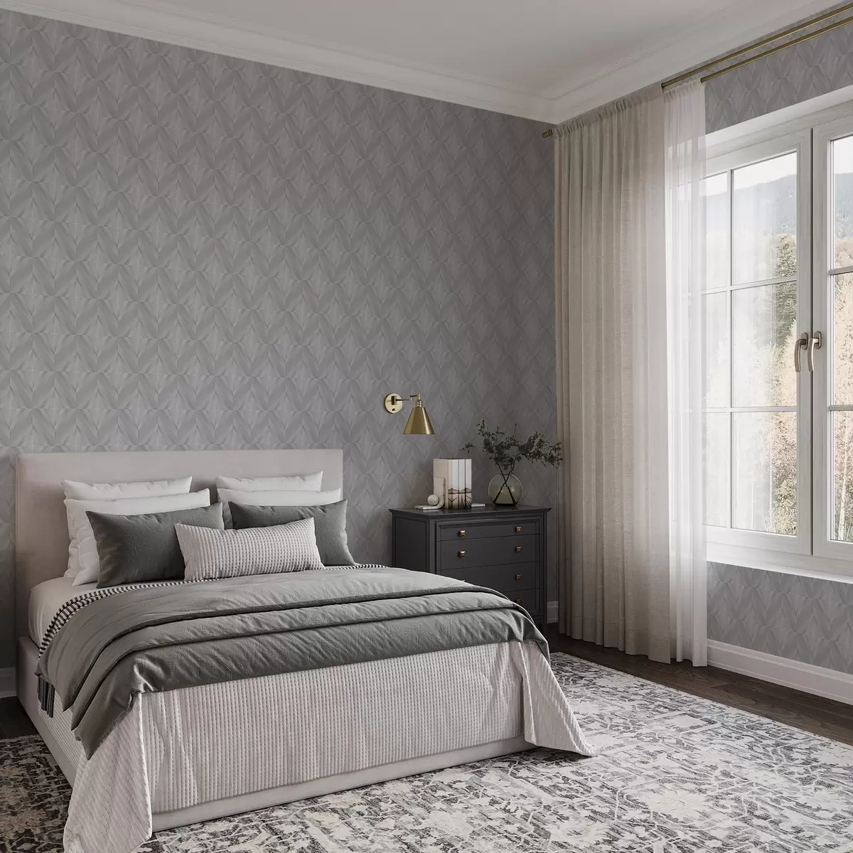 Baggrund Geometri af vinklede streger i en kølig gråblå palet a00983v2