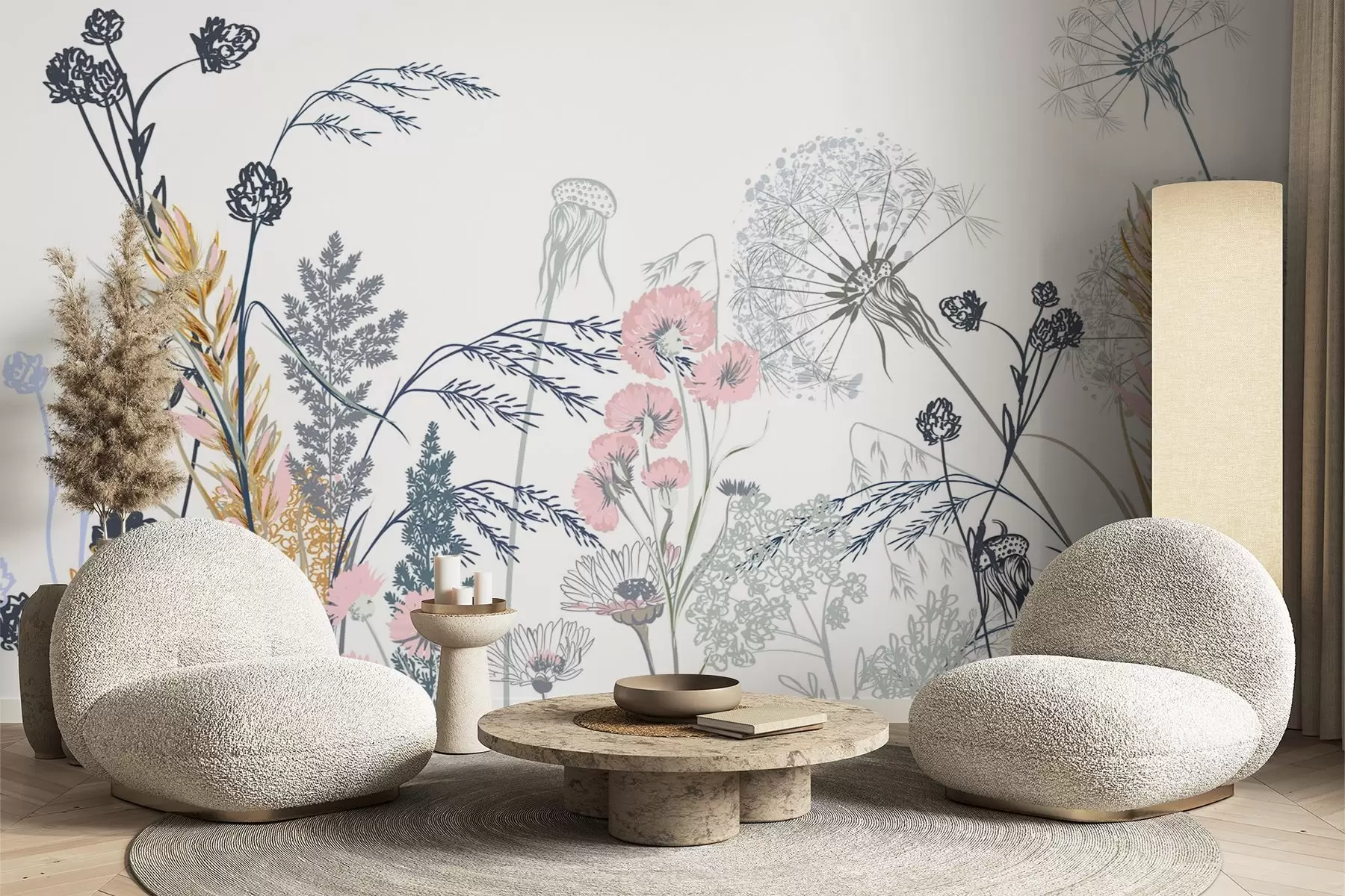 Murale Fleurs sauvages w04943v2