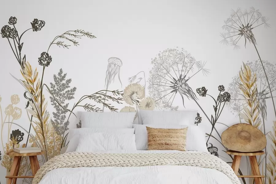 Murale Fleurs sauvages w04943v1