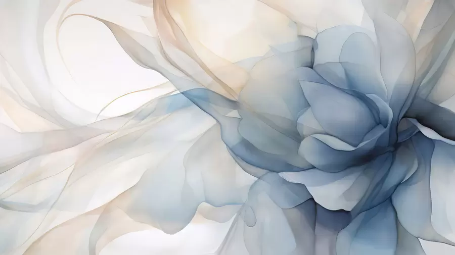 Murale Voile floral délicat w04944