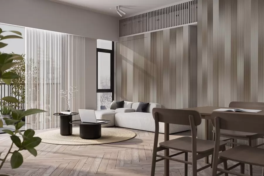 Fototapete Harmonie vertikaler Linien w04952v1