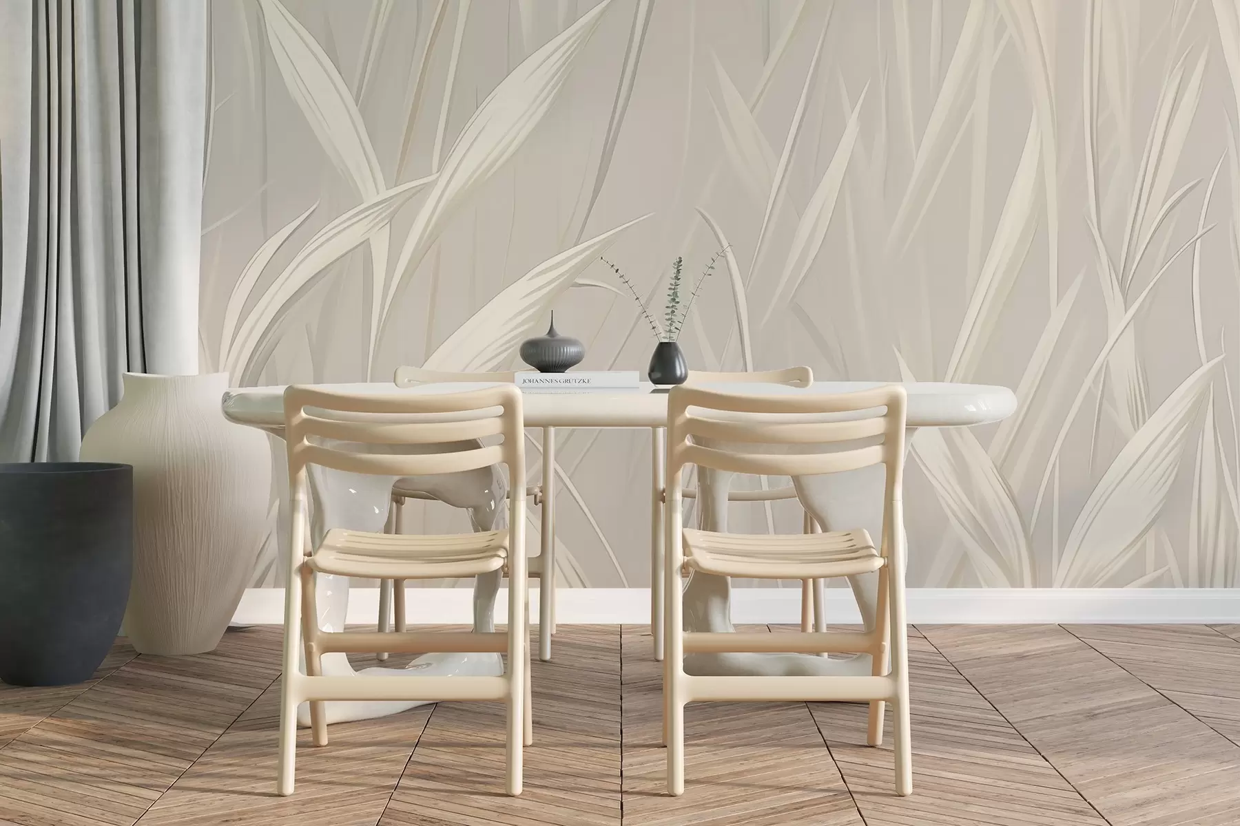 fototapeter Abstrakt græs w04915