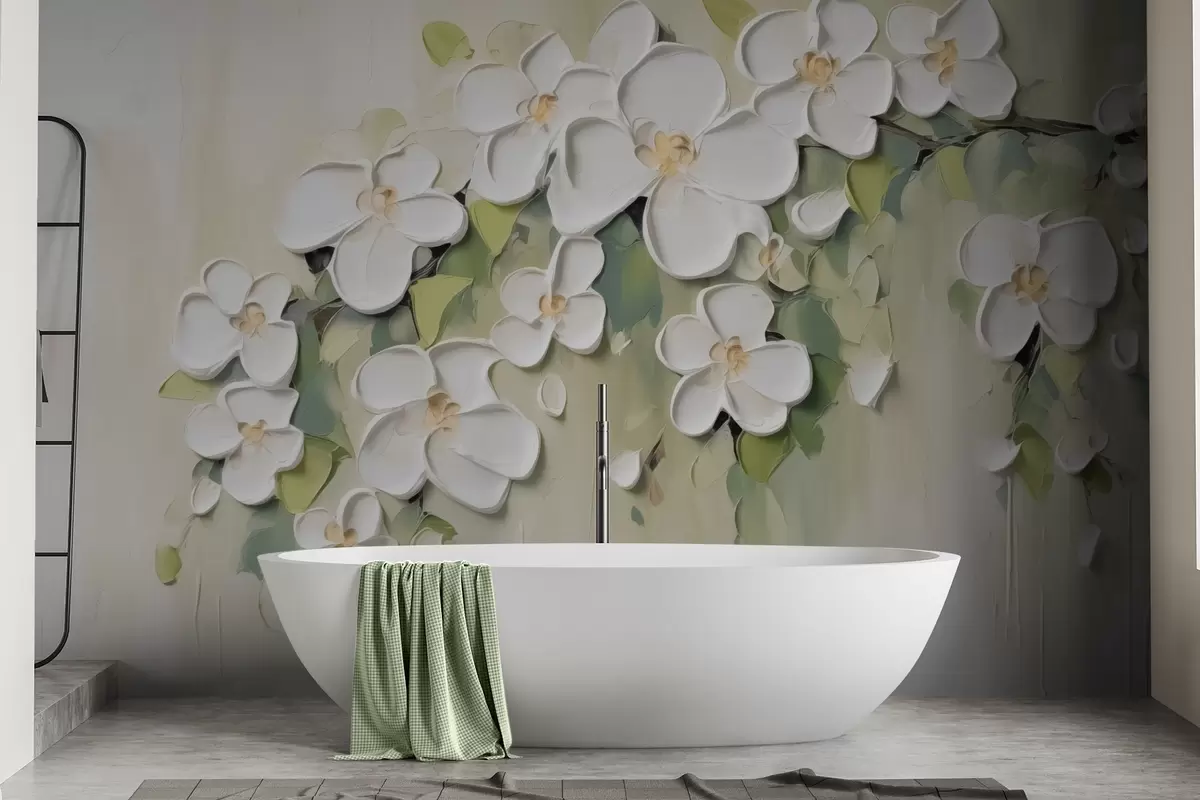 fototapeter En gren med blomster w04978