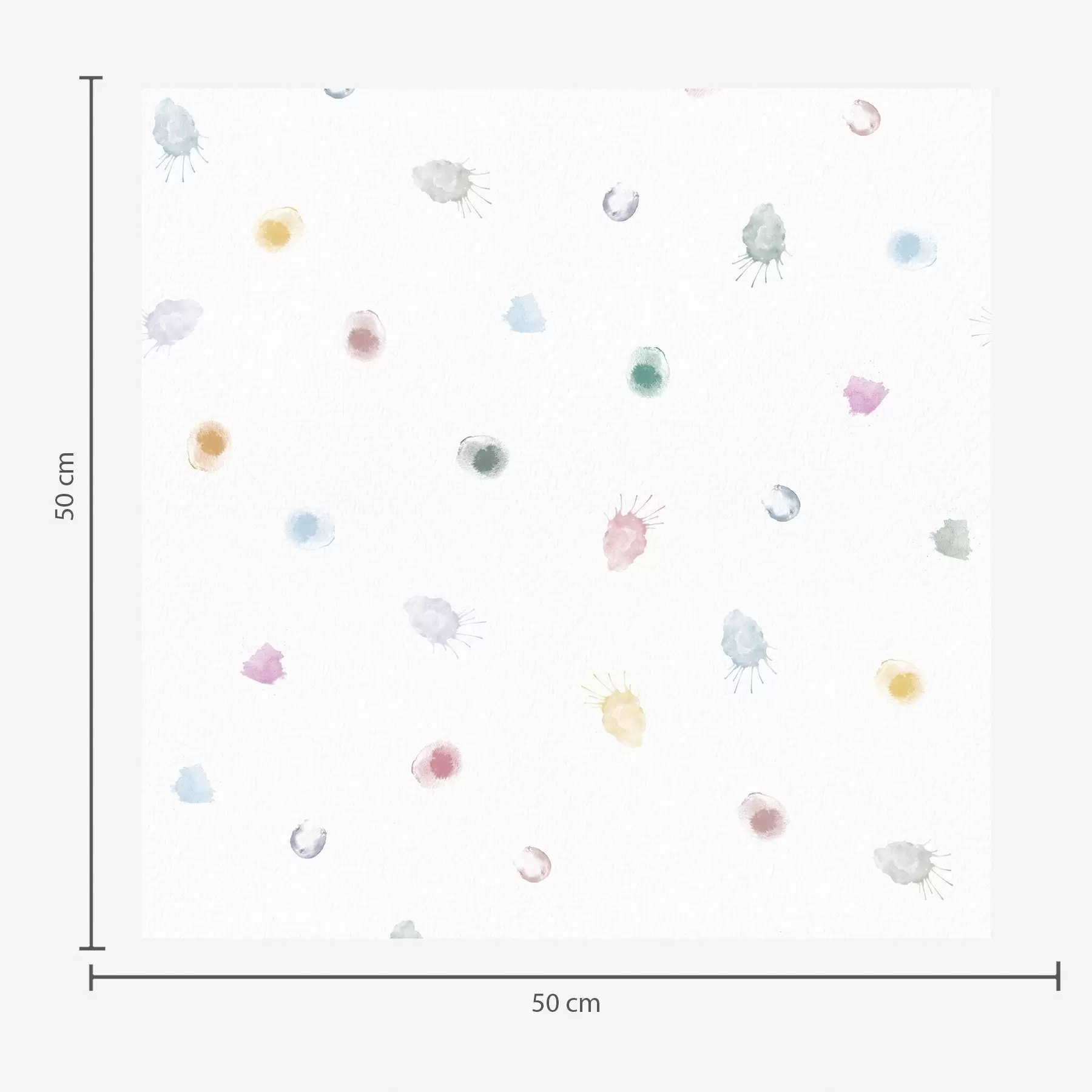 Murale Petites touches d'aquarelle dans une palette pastel douce a01063