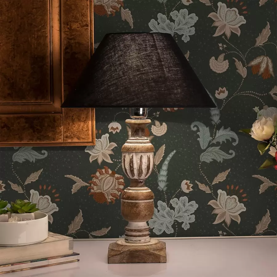 fototapeter Mørkegrøn baggrund med dekorative blomster og blade a01086