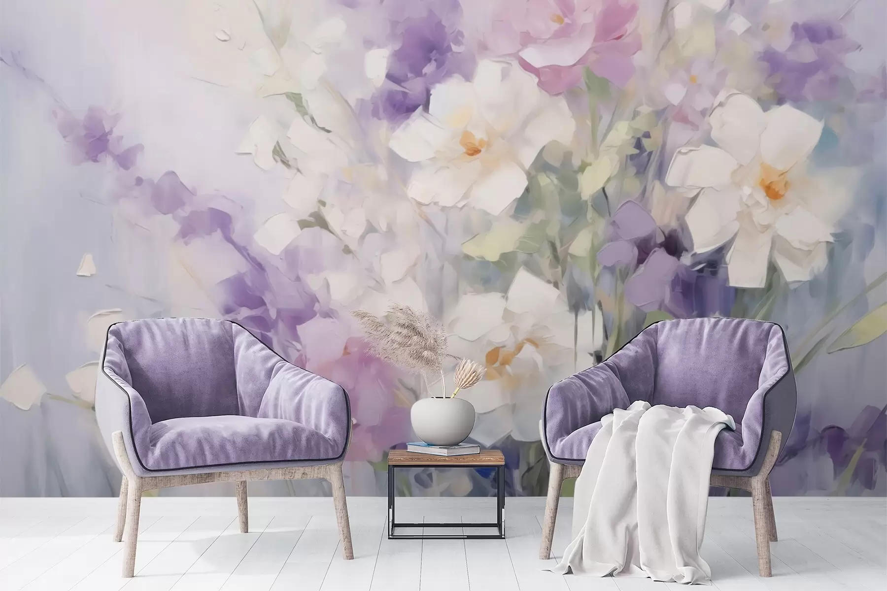 Fototapete Abstrakter Blumenstrauß w09597