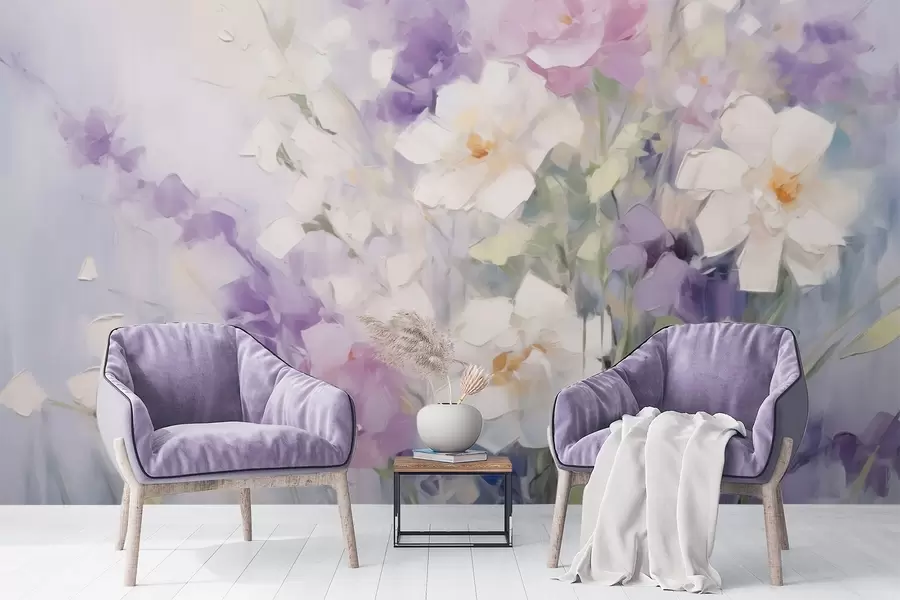 Fototapete Abstrakter Blumenstrauß w09597