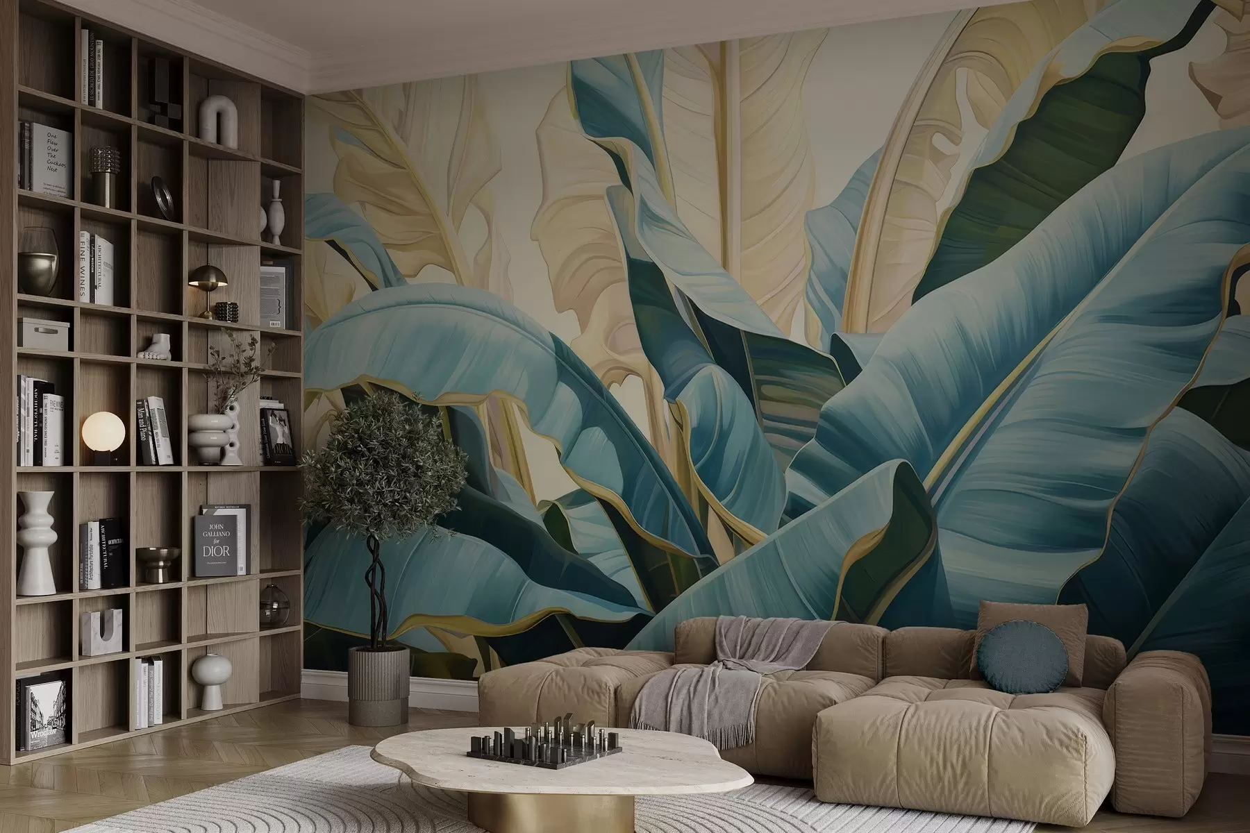 Fototapete Große Bananenblätter w05005