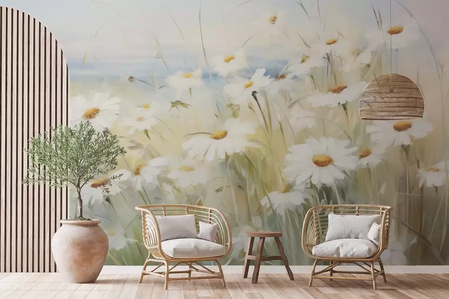 fototapeter Blomstermark w05035