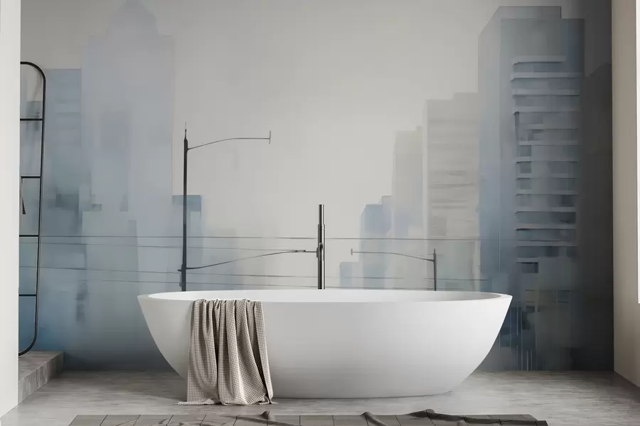 Fototapete Abstrakte Stadt w05074