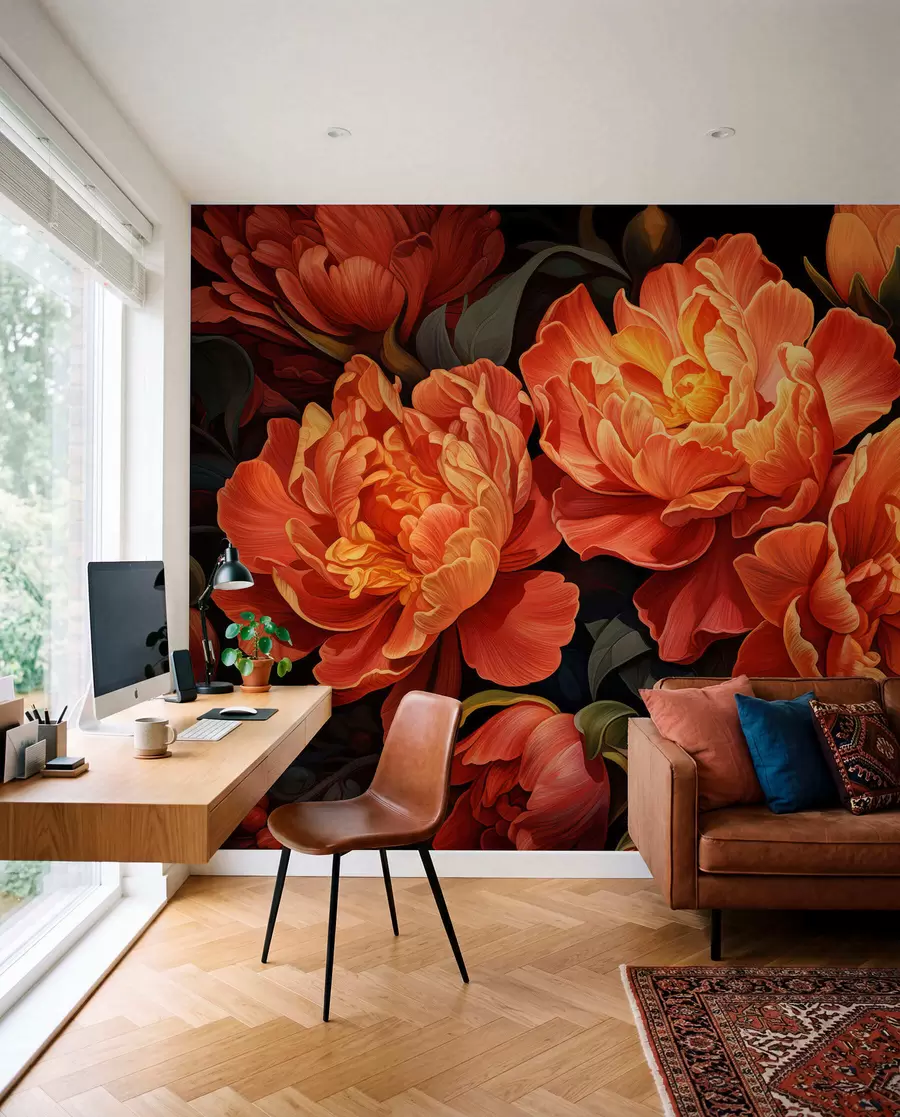 fototapeter Varm blomsteraften w05044