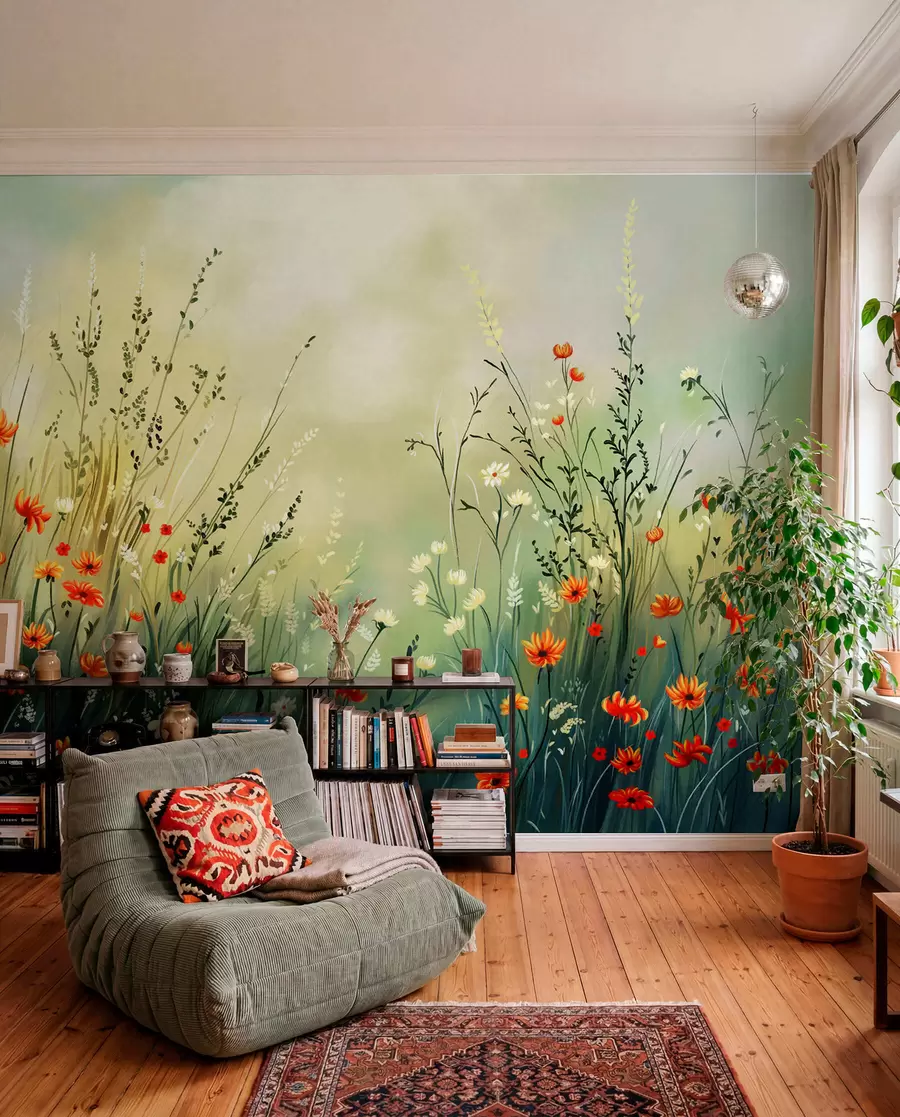 Murale Prairie au soleil w05015