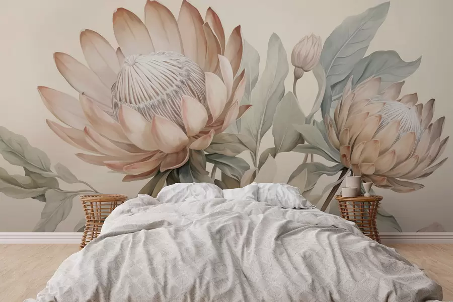 Fototapete Protea-Blüten w05103