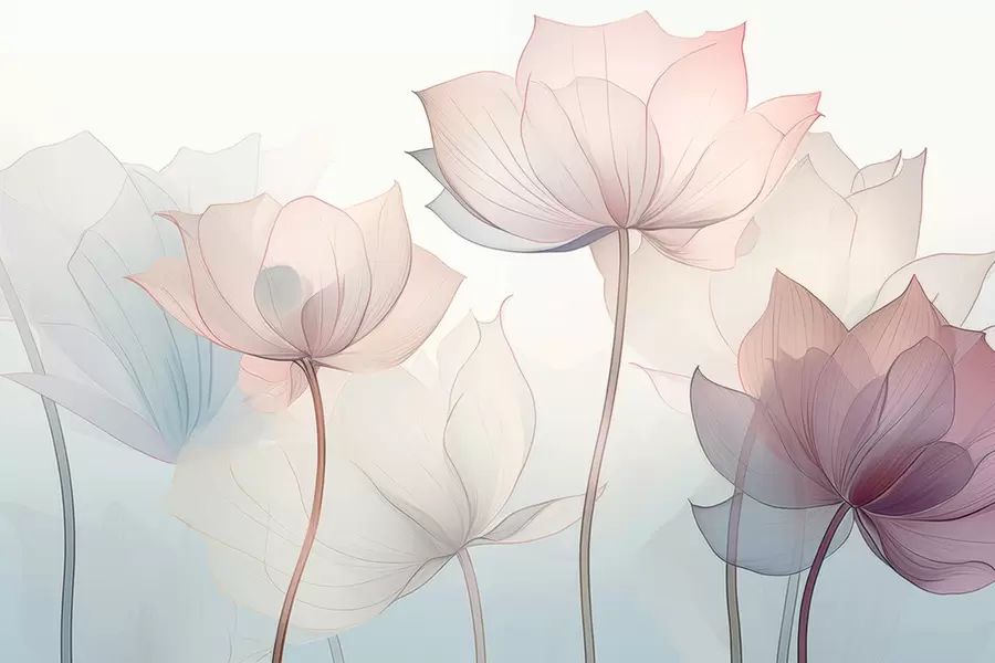 Fototapete Abstrakte Blumen w09623