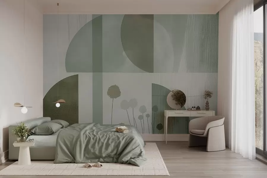 fototapeter Blomster og tekstur w09627v2