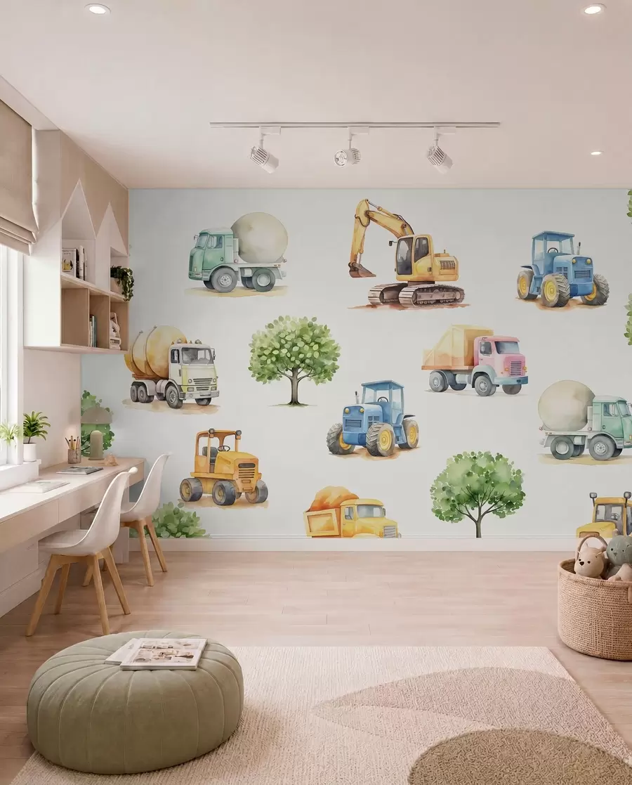 Murale La petite équipe du chantier w05139