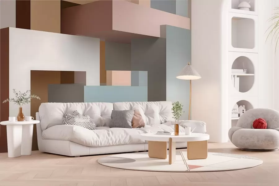 Fototapete Abstrakte Geometrie im 3D-Stil w05065