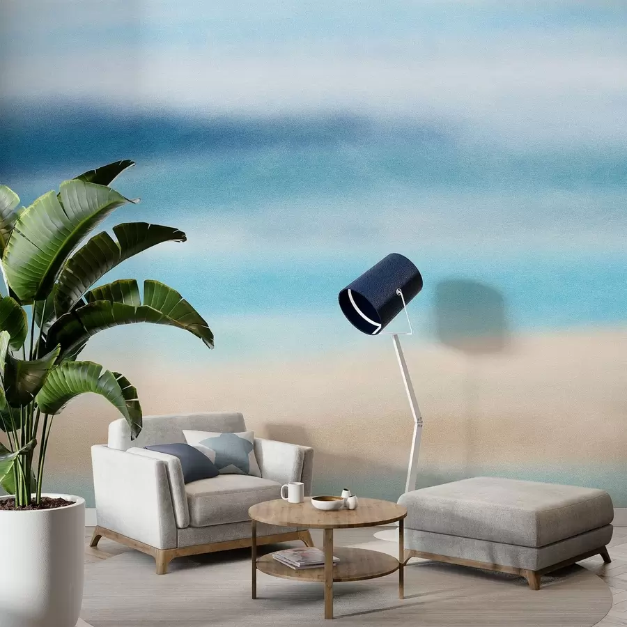 fototapeter struktureret maleri i akvarelstil w05066