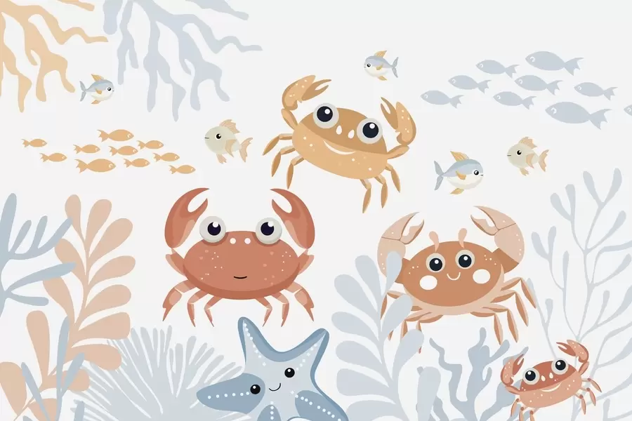 Fototapete Süße Krabben w05189