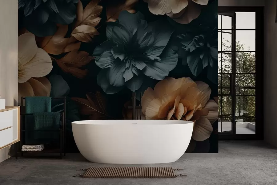 fototapeter Mørk blomstrende have w05007